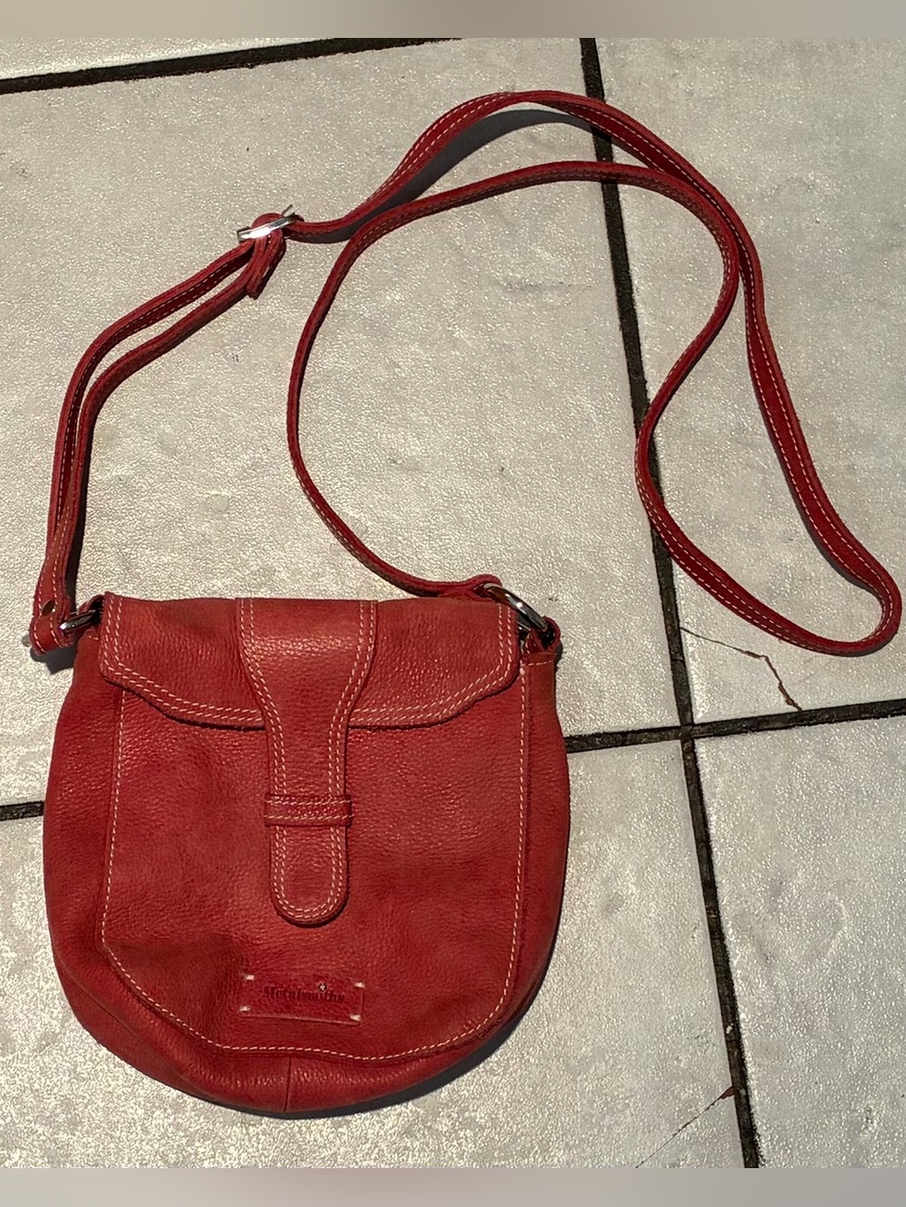 Rare Vintage Metalsmiths Sterling Leather Bag